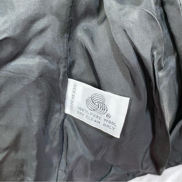 Vintage 100% Wool Anne Klein II Blazer Black Womens 10 Button Up Great Condition - Picture 13 of 13